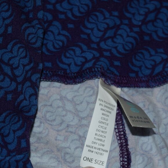 LULAROE Women's One Size Super Soft Patterned Leggings - Picture 7 of 7